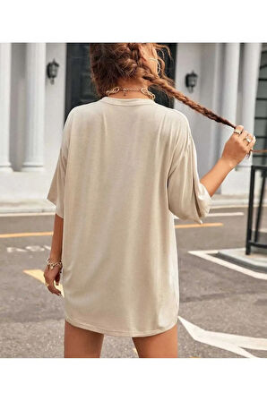 MALKOÇBEY BASKISIZ OVERSİZE UNİSEX BASİC T-ŞHİRT