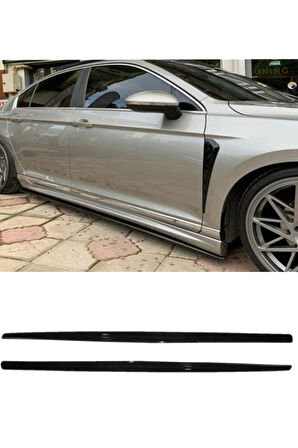 Audi 80 F30 Düz Model Yan Marşpiyel Piona Black