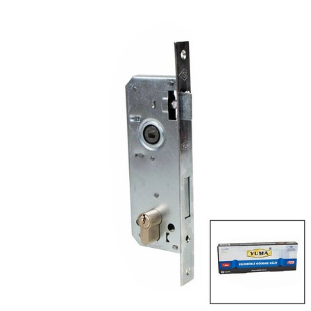 Yuma YM-603-635 35mm Kare Saten Silindir Gömme Kilit