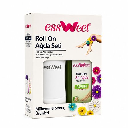 Essweet Ağda Seti Roll-On 100ml Ağda Bezi 2mt Isıtıcı