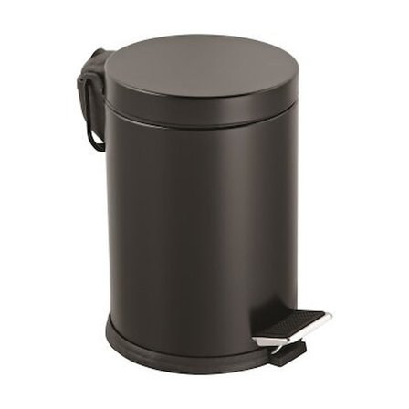 Lalezar LZR-815S Pedallı Metal Çöp Kovası 12lt Siyah
