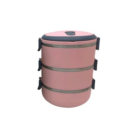 Freshbox Sefer Tası Saklama Kabı 1.8lt 3'lu Açık Pembe Pudra
