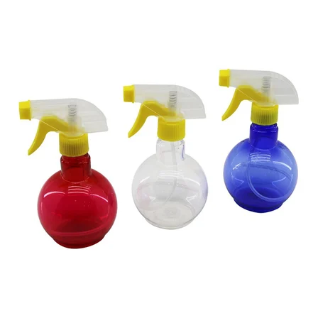 Maxel Y-279 Boş Sprey Püskürtücü Şişe 350ml Plastik Renkli Şeffaf Tombul