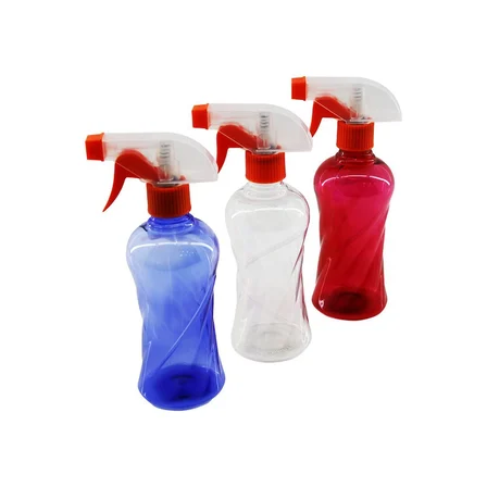 Maxel Y-084 Boş Sprey Püskürtücü Şişe 350ml Plastik Burgulu Renkli Şeffaf Uzun