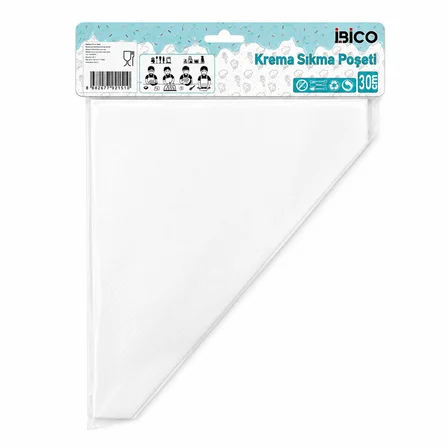 İbico İ22-151 Torbası 30cm 50 Adet Naylon Poşeti Krema Sıkma