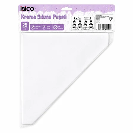 İbico İ22-152 Torbası 25cm 50 Adet Naylon Poşeti Krema Sıkma