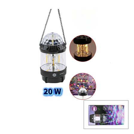Multifunctıonal Multı-Functıonall Stage HW-978B Dönebilen Disko Renkli ve Fanus Fener Pilli ve