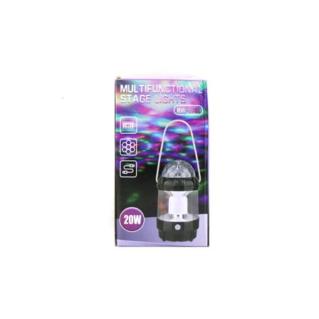 Multifunctıonal Multı-Functıonall Stage HW-978B Dönebilen Disko Renkli ve Fanus Fener Pilli ve