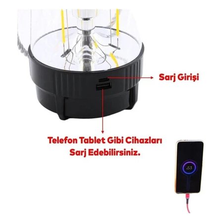 Multifunctıonal Multı-Functıonall Stage HW-978B Dönebilen Disko Renkli ve Fanus Fener Pilli ve