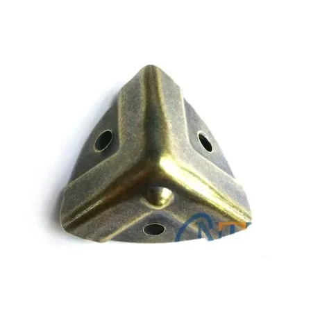 Cntma Dekoratif, Kutu, Sandık Köşesi - 35x22 mm, Küçük, Antik, 100 Adet