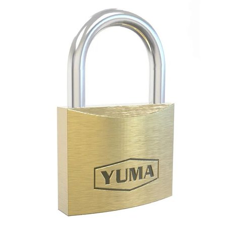 Yuma Türk Malı Pirinç Kısa Asma Kilit 60 mm