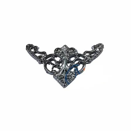 Cntma Dekoratif Köşe Süsü, Köşelik - Küçük, 19x34mm, Nikel, 100 Adet