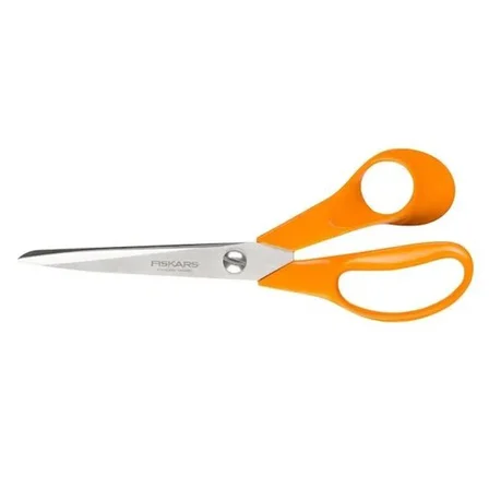 Fiskars 9853 M205 Kumaş Deri ve Karton Makası NO: 8, 5 İNÇ / 21 cm - Paslanmaz Çelik