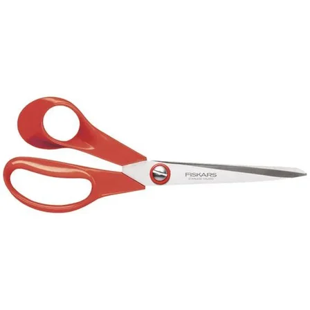 Fiskars 9850 M207 Sol El Kumaş Deri ve Karton Makası NO: 8, 5 İNÇ / 21 cm - Paslanmaz Çelik