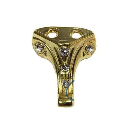 Cntma Moda Taşlı Ahşap Sandık Ayağı, Kutu Ayak 2,5 cm - Sarı, 100 Adet