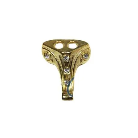 Cntma Moda Taşlı Ahşap Sandık Ayağı, Kutu Ayak 1,5 cm - Sarı, 100 Adet