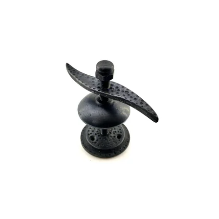 Cntma Antika Tarz Dekoratif Pirinç Pervane Panjur Stoperi - 110x110 mm, Oksit