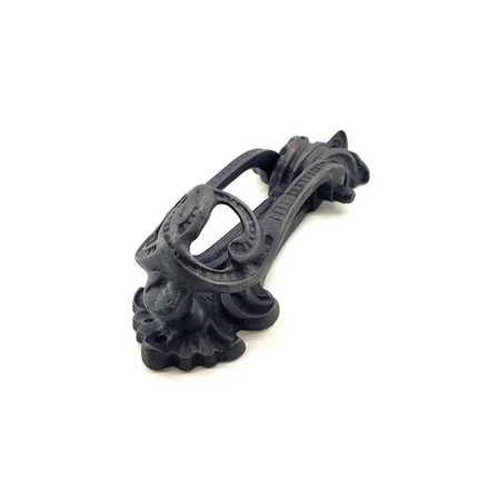 Cntma Antika Tarz Dekoratif Pirinç Doğa Kapı Tokmağı, Taktak - 205X73 Mm, Oksit