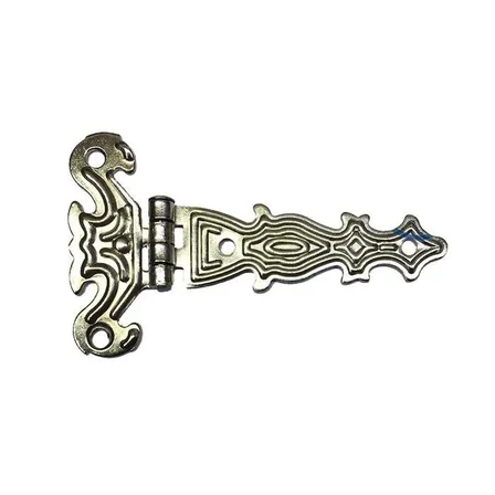 Cntma Dekoratif, Sac Tek Kuyruklu Menteşe - 40x68 mm, Küçük, Nikel, 100 Adet