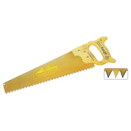 Abay Sarı Çelik Kılavuz Testere 50 cm - Ahşap Sap
