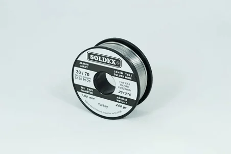 Soldex 30-70 Lehim Teli 200 gr 1,6 mm SN:30 - PB:70