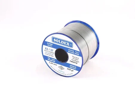 Soldex 63-37 Lehim Teli 200 gr 1 mm, SN:63 - PB:37