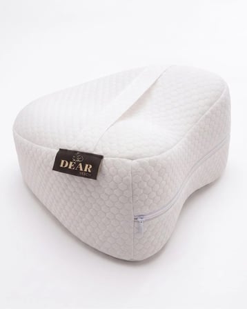 Dear Visco Ortopedik Diz Yastığı Beyaz 25x25x15 cm Memory Foam