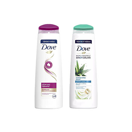 Dove Saç Bakım Şampuanı Uzun Saç Terapisi ve Aloe Vera Kepek Karşıtı