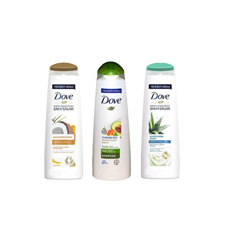 Dove Saç Bakım Şampuanı Hindistan Cevizli, Avokado Özlü ve Aloe Vera