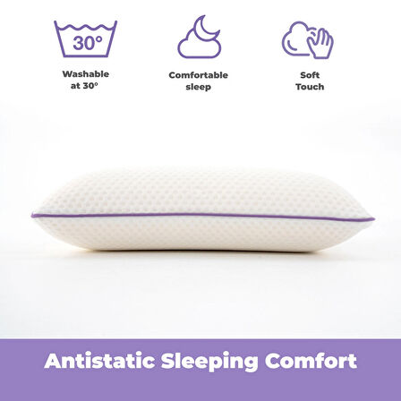 Davina Sweet Soft Visco Yastık Ortopedik %100 Visco Ergonomik Yastık