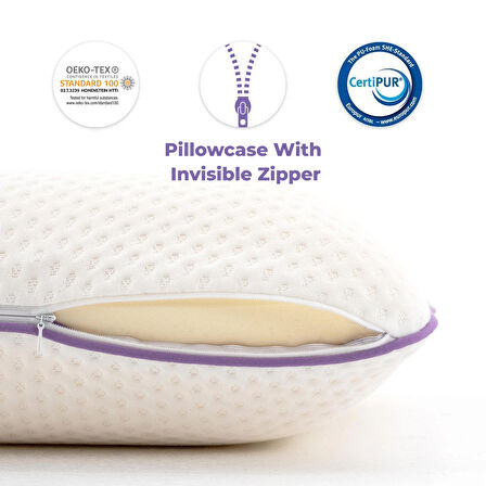 Davina Sweet Soft Visco Yastık Ortopedik %100 Visco Ergonomik Yastık