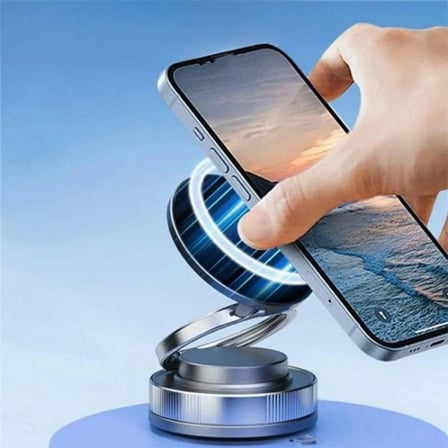 Divex Manyetik Telefon Tutucu Araç İçi 360° Mıknatıslı Stand Gümüş DH-396