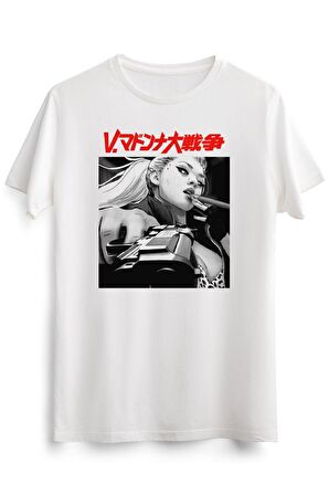 Erkek Beyaz Yakuza Japanese Cyberpunk Style