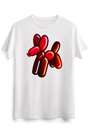 Erkek Beyaz Balloon Animal - Dog (red)