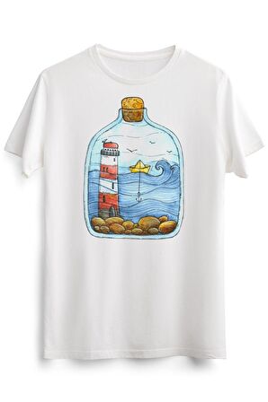 Erkek Beyaz Sea In The Bottle