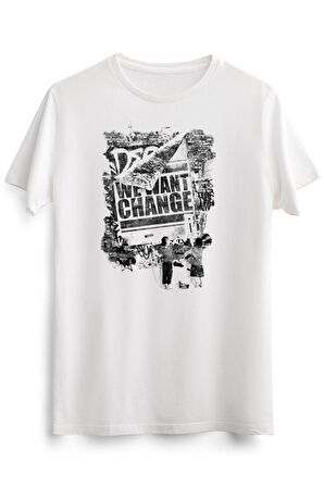 Erkek Beyaz We Want Change