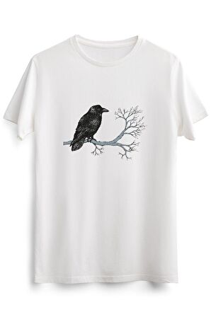 Erkek Beyaz Raven Pendrawing