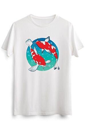 Erkek Beyaz Japanese Koi Fishes