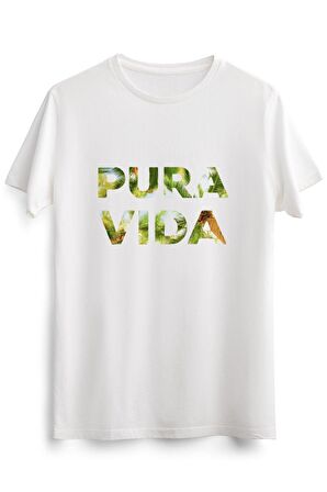 Erkek Beyaz Pura Vida Costa Rica