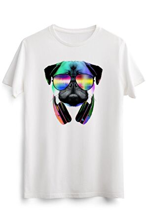 Erkek Beyaz Music Lover Pug V.ıı