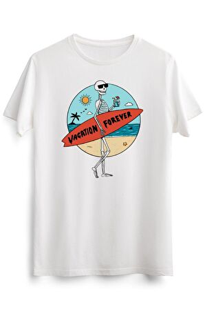Erkek Beyaz Vacation Forever