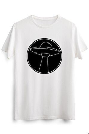 Erkek Beyaz Black And White Ufo Turned On Their Laser From Space
