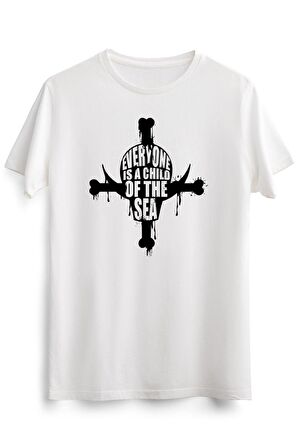 Erkek Beyaz One Piece Whitebeard Pirate