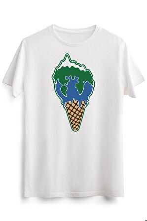 Erkek Beyaz Melting Earth
