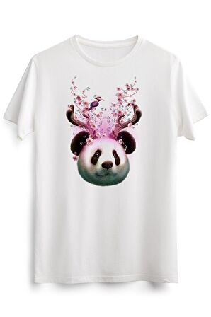 Erkek Beyaz Panda Horns Up