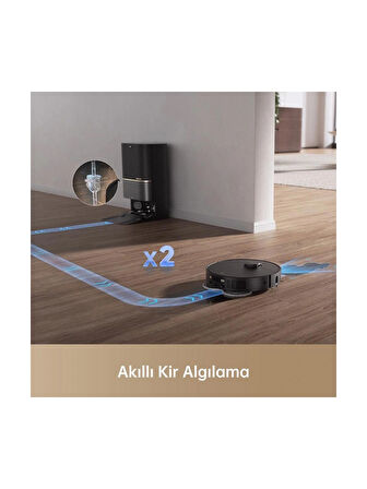 Dreame X40 Ultra Siyah Çöp İstasyonlu Akıllı Robot Süpürge