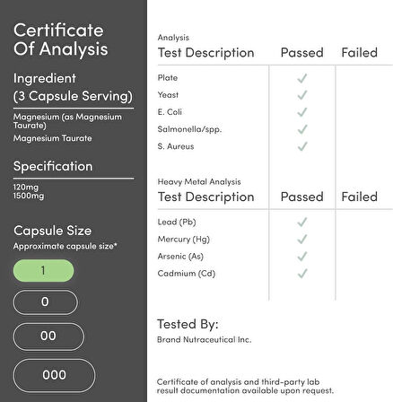 Double Wood Magnesium Taurate Cardiovascular Health to Boost 210 Vegan Caps