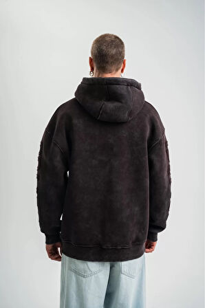 Yıkamalı Oversize Sweatshirt