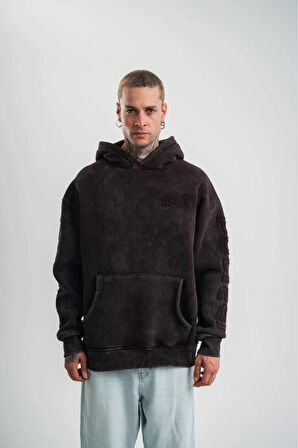 Yıkamalı Oversize Sweatshirt