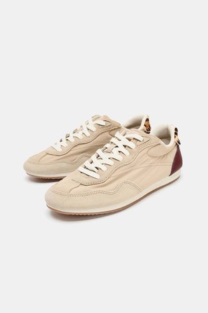 ALLBUCKS ZARA %100 DERİ PARÇALI YUMUŞAK SPOR AYAKKABI SNEAKER ABZRA3760